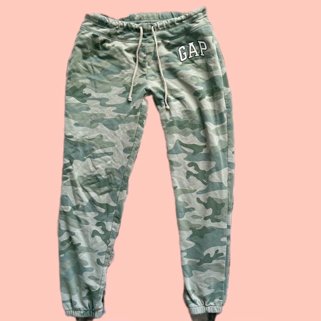 Gap Classic Green Camo Jogger Sweatpants